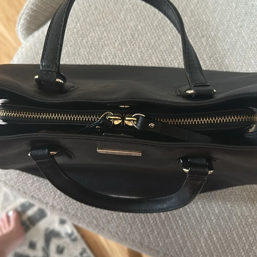 kate spade Black Saffiano Leather Satchel